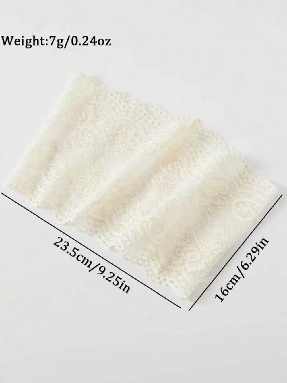 White Lace Wide Headband - Elegant Hair Accessory